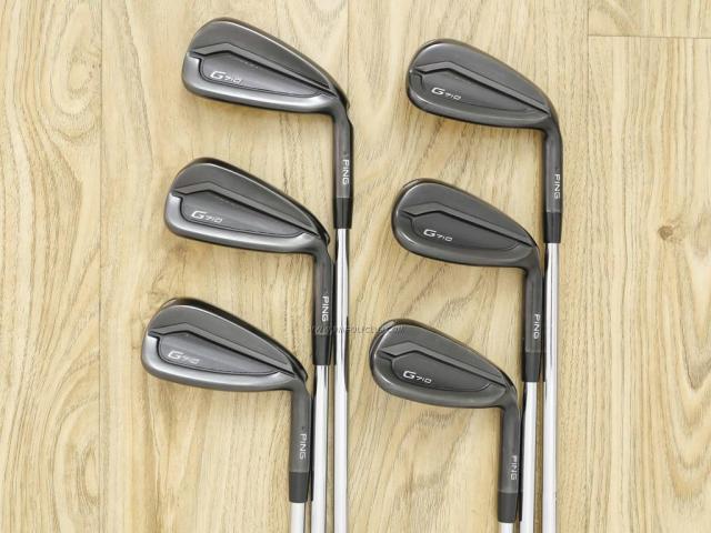 Iron set : Ping : ชุดเหล็ก Ping G710 (รุ่นล่าสุด ออกปี 2020 Japan Spec. ใบใหญ่ ง่ายที่สุด ไกลที่สุดของ Ping) มีเหล็ก 6-Pw,Aw (6 ชิ้น) ก้านเหล็ก NS Pro 950 NEO Flex S