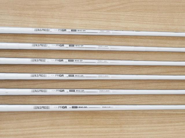 Iron set : PRGR : ชุดเหล็ก PRGR RS Red (รุ่นปี 2020 หน้าเด้ง ตีไกลมาก) มีเหล็ก 6-Pw,Aw (6 ชิ้น) ก้านเหล็ก NS Pro 80 Flex SR (M-40)