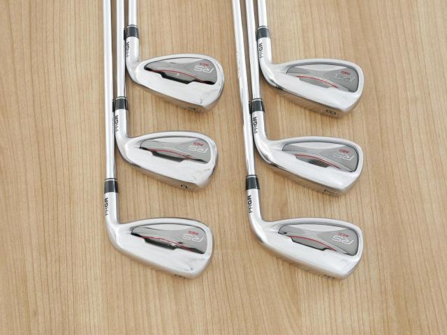 Iron set : PRGR : ชุดเหล็ก PRGR RS Red (รุ่นปี 2020 หน้าเด้ง ตีไกลมาก) มีเหล็ก 6-Pw,Aw (6 ชิ้น) ก้านเหล็ก NS Pro 80 Flex SR (M-40)