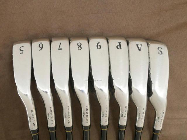 Iron set : Katana : ชุดเหล็ก Katana Sword Sniper i II (หน้าเด้ง) มีเหล็ก 5-Pw,Aw,Sw (8 ชิ้น) ก้านกราไฟต์ Flex SR