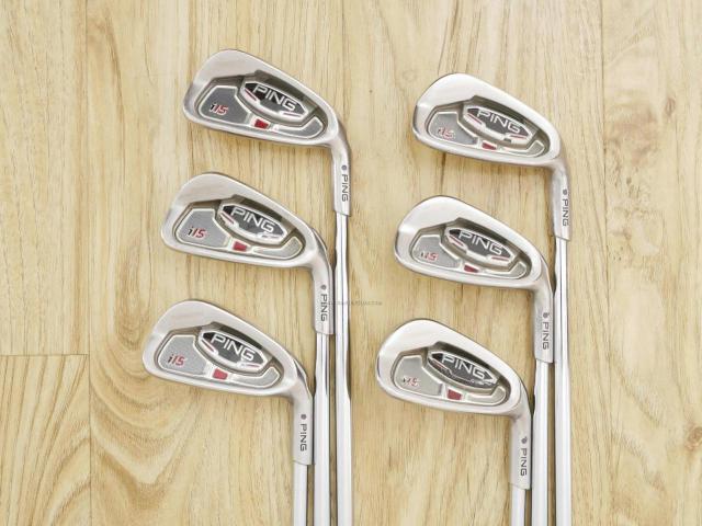 Iron set : Ping : ชุดเหล็ก Ping i15 มีเหล็ก 5-Pw (6 ชิ้น) ก้านเหล็ก AWT Flex S