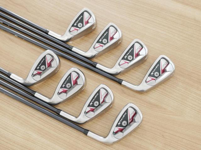 Lady club : All : ชุดเหล็ก Yamaha Inpres X D Black (หน้า Maraging เด้ง ไกลมากๆ) มีเหล็ก 5-Pw,Aw,Sw (8 ชิ้น) ก้านกราไฟต์ Flex R (Lady)