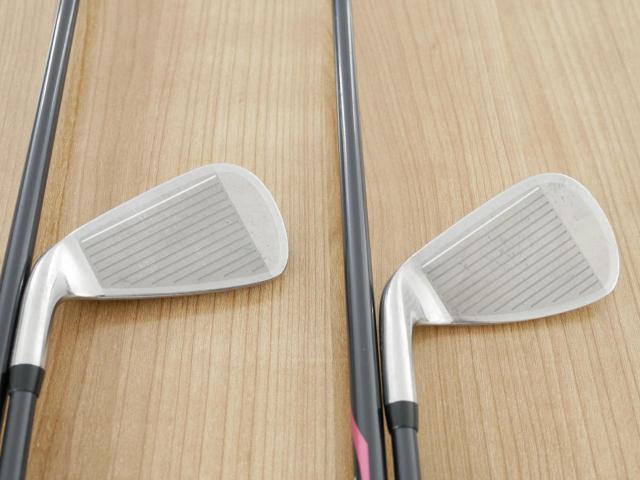 Lady club : All : ชุดเหล็ก Yamaha Inpres X D Black (หน้า Maraging เด้ง ไกลมากๆ) มีเหล็ก 5-Pw,Aw,Sw (8 ชิ้น) ก้านกราไฟต์ Flex R (Lady)