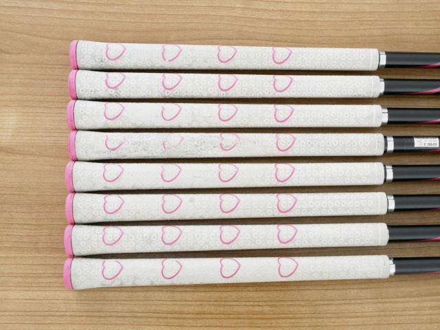 Lady club : All : ชุดเหล็ก Yamaha Inpres X D Black (หน้า Maraging เด้ง ไกลมากๆ) มีเหล็ก 5-Pw,Aw,Sw (8 ชิ้น) ก้านกราไฟต์ Flex R (Lady)