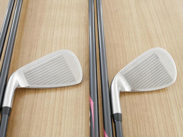 Lady club : All : ชุดเหล็ก Yamaha Inpres X D Black (หน้า Maraging เด้ง ไกลมากๆ) มีเหล็ก 5-Pw,Aw,Sw (8 ชิ้น) ก้านกราไฟต์ Flex R (Lady)