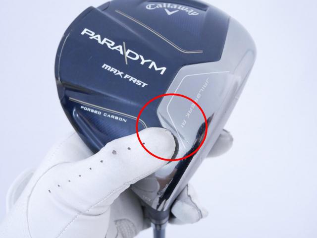 Driver : Callaway : **มีบุบ** ไดรเวอร์ Callaway Paradym Max Fast (รุ่นปี 2023 Japan Spec.) Loft 10.5 ก้าน Fujikura Speeder NX 40 Flex SR