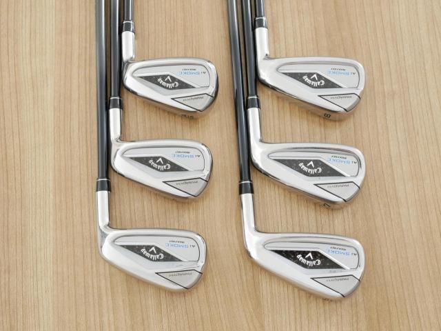 Iron set : Callaway : ชุดเหล็ก Callaway Paradym Ai Smoke Max Fast (ออกปี 2024 ตีง่ายมาก ไกล Japan Spec.) มีเหล็ก 6-Pw,Aw (6 ชิ้น) ก้านกราไฟต์ Fujikura TENSEI 40 Flex R