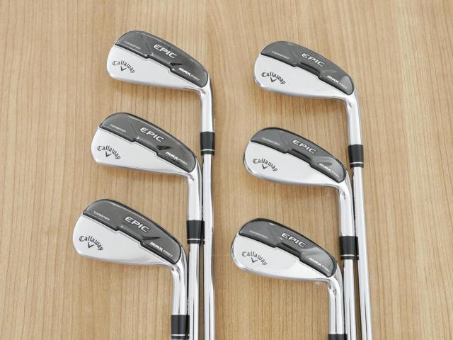 Iron set : Callaway : ชุดเหล็ก Callaway EPIC Max Fast (รุ่นแพงสุด ไกลสุดของ Callaway ปี 2021) มีเหล็ก 6-Pw,Aw (6 ชิ้น) ก้านเหล็ก NS Pro Zelos 7 Flex S