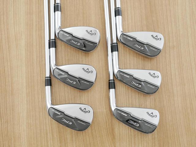 Iron set : Callaway : ชุดเหล็ก Callaway EPIC Max Fast (รุ่นแพงสุด ไกลสุดของ Callaway ปี 2021) มีเหล็ก 6-Pw,Aw (6 ชิ้น) ก้านเหล็ก NS Pro Zelos 7 Flex S