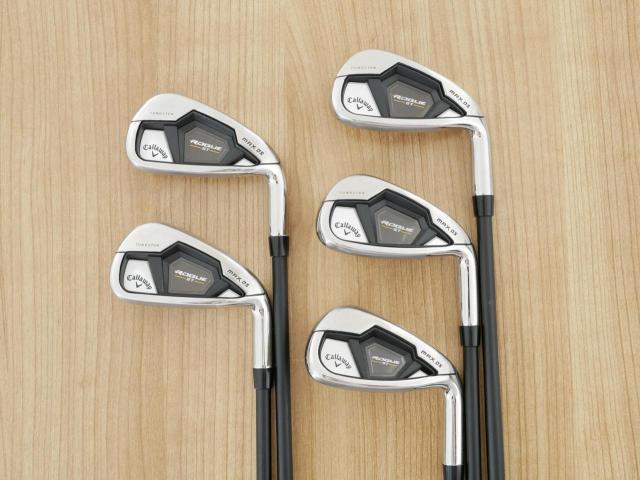 Iron set : Callaway : ชุดเหล็ก Callaway Rogue ST Max OS (ออกปี 2022 ตีง่ายสุดๆ ไกลสุดๆ) มีเหล็ก 6-Pw (5 ชิ้น) ก้านกราไฟต์ Fujikura VENTUS 5 Flex R