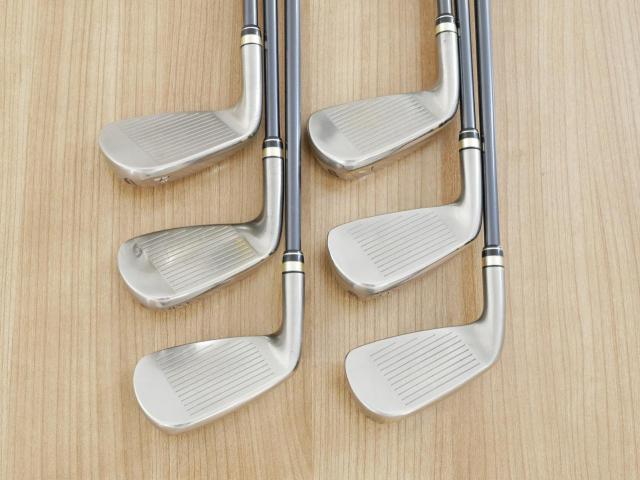 Iron set : PRGR : ชุดเหล็กกระเทย PRGR Egg Forged มีเหล็ก 5-Pw (6 ชิ้น) ก้านกราไฟต์ M-40 Flex SR