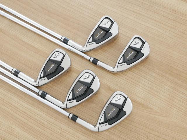 Iron set : Callaway : ชุดเหล็ก Callaway Rogue ST Max (ออกปี 2022 ตีง่าย ไกลมาก) มีเหล็ก 6-Pw (5 ชิ้น) ก้านเหล็ก NS Pro 850 NEO Flex R