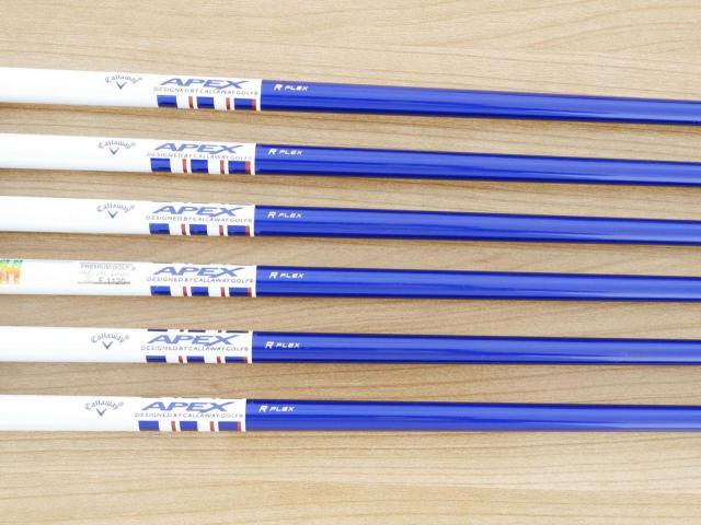Iron set : Callaway : ชุดเหล็ก Callaway APEX Forged มีเหล็ก 5-Pw (6 ชิ้น) ก้านกราไฟต์ Flex R