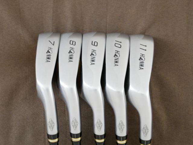 Iron set : Honma : **ก้าน 3 ดาว** ชุดเหล็ก Honma Beres IE-01 (ใบใหญ่ ลอยง่าย เหมาะกับซีเนียร์) มีเหล็ก 7-11 (5 ชิ้น) ก้าน ARMRQ 6 (45) Flex R (3 ดาว)