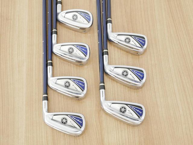 Iron set : Yamaha : ชุดเหล็ก Yamaha Inpres UD+2 (ออกปี 2019 ตีไกลที่สุด ไกลกว่าเหล็กทั่วไป 2 เบอร์ หน้าเด้ง COR 0.822) มีเหล็ก 5-Pw,Aw (7 ชิ้น) ก้านกราไฟต์ Flex SR