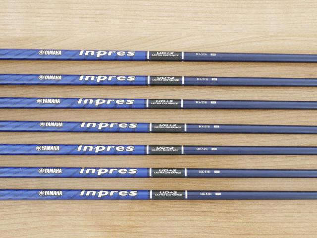 Iron set : Yamaha : ชุดเหล็ก Yamaha Inpres UD+2 (ออกปี 2019 ตีไกลที่สุด ไกลกว่าเหล็กทั่วไป 2 เบอร์ หน้าเด้ง COR 0.822) มีเหล็ก 5-Pw,Aw (7 ชิ้น) ก้านกราไฟต์ Flex SR