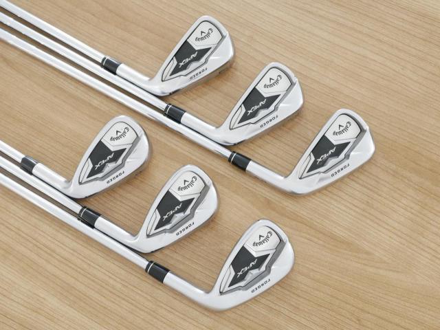 Iron set : Callaway : ชุดเหล็ก Callaway APEX Forged (ออกปี 2019) มีเหล็ก 5-Pw (6 ชิ้น) ก้านเหล็ก NS Pro Modus 105 Flex S