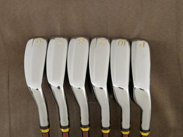 Iron set : Maruman : ชุดเหล็ก Maruman Majesty Prestigio X (รุ่นท๊อปสุด ปี 2020 หน้าเด้ง ตีไกลมาก ของใหม่ 1.2 แสนบาท) มีเหล็ก 6-10,Pw (6 ชิ้น เทียบเท่า 5-Pw) ก้านกราไฟต์ Flex R2