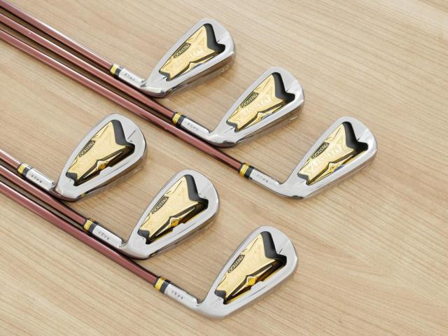 Iron set : Maruman : ชุดเหล็ก Maruman Majesty Prestigio X (รุ่นท๊อปสุด ปี 2020 หน้าเด้ง ตีไกลมาก ของใหม่ 1.2 แสนบาท) มีเหล็ก 6-10,Pw (6 ชิ้น เทียบเท่า 5-Pw) ก้านกราไฟต์ Flex R2
