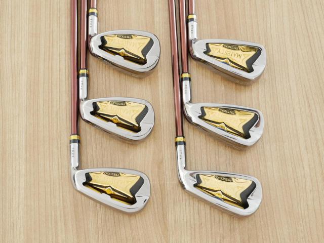 Iron set : Maruman : ชุดเหล็ก Maruman Majesty Prestigio X (รุ่นท๊อปสุด ปี 2020 หน้าเด้ง ตีไกลมาก ของใหม่ 1.2 แสนบาท) มีเหล็ก 6-10,Pw (6 ชิ้น เทียบเท่า 5-Pw) ก้านกราไฟต์ Flex R2