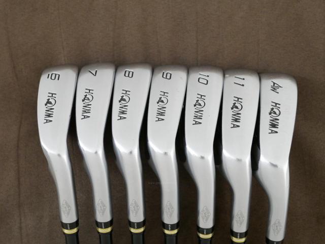 Iron set : Honma : ชุดเหล็ก Honma Beres IS-02 (หน้าเด้ง Forged) มีเหล็ก 6-11,Aw (7 ชิ้น เทียบเท่า 5-Pw,Aw) ก้าน ARMRQ 6 (54) Flex R (2 ดาว)