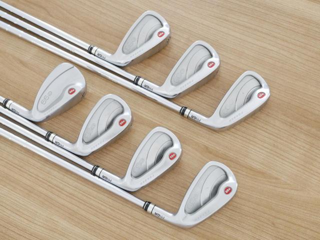 Iron set : PRGR : ชุดเหล็กกระเทย PRGR NEW Egg Forged (รุ่นปี 2020 ตีง่ายและไกลมากๆ เด้งสุดๆ COR 0.82) มีเหล็ก 6-Pw,Aw,As (7 ชิ้น) ก้านเหล็ก NS Pro 950 NEO Flex S