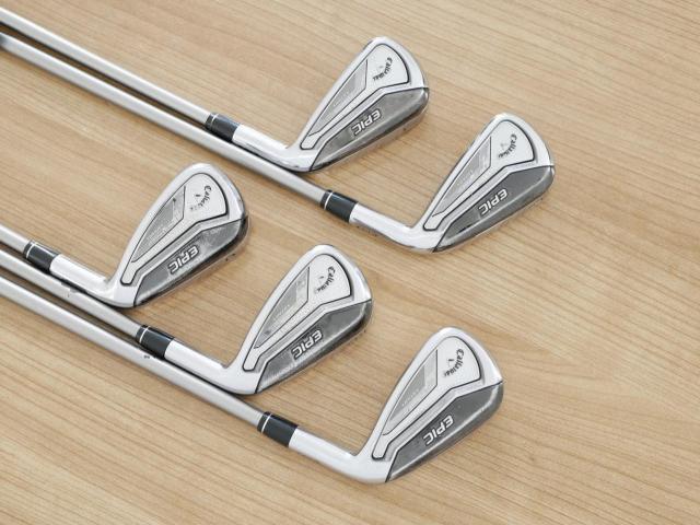 Iron set : Callaway : ชุดเหล็ก Callaway EPIC Forged Star (รุ่นท้อปสุด ปี 2020 ตีไกลกว่าปกติ 2 เบอร์) มีเหล็ก 6-Pw (5 ชิ้น) ก้านกราไฟต์ Fujikura Speeder Evolution Flex R