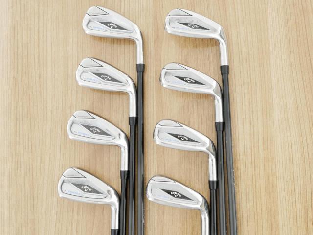 Iron set : Callaway : ชุดเหล็ก Callaway Paradym Ai Smoke HL (ออกปี 2024 ตีง่ายมาก ไกล Japan Spec.) มีเหล็ก 6-Pw,Aw,Gw,Sw (8 ชิ้น) ก้านกราไฟต์ Mitsubishi TENSEI 50 Flex R