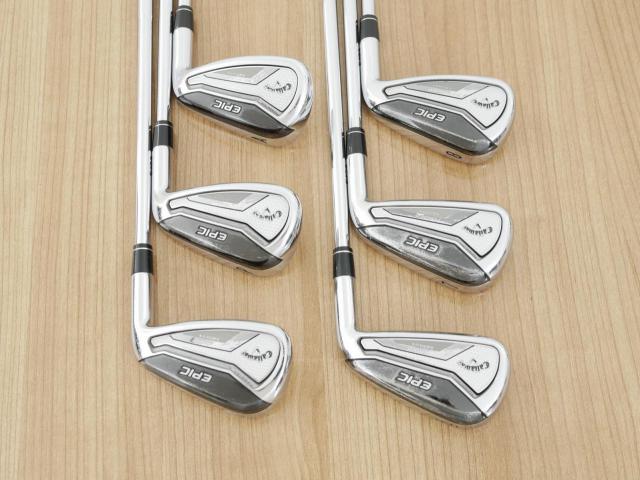 Iron set : Callaway : ชุดเหล็ก Callaway EPIC Forged Star (รุ่นท้อปสุด ปี 2020 ตีไกลกว่าปกติ 2 เบอร์) มีเหล็ก 6-Pw,Aw (6 ชิ้น) ก้านเหล็ก NS Pro 950 NEO Flex S