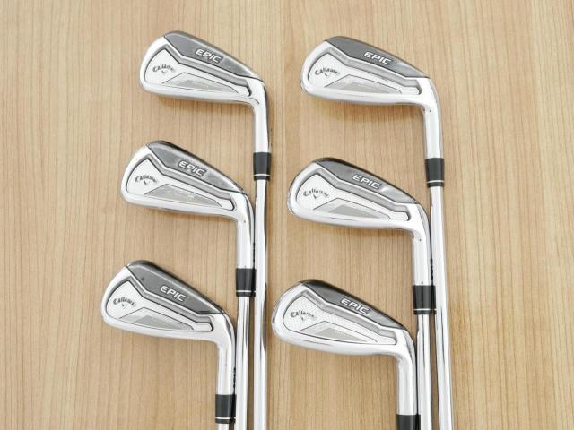 Iron set : Callaway : ชุดเหล็ก Callaway EPIC Forged Star (รุ่นท้อปสุด ปี 2020 ตีไกลกว่าปกติ 2 เบอร์) มีเหล็ก 6-Pw,Aw (6 ชิ้น) ก้านเหล็ก NS Pro 950 NEO Flex S
