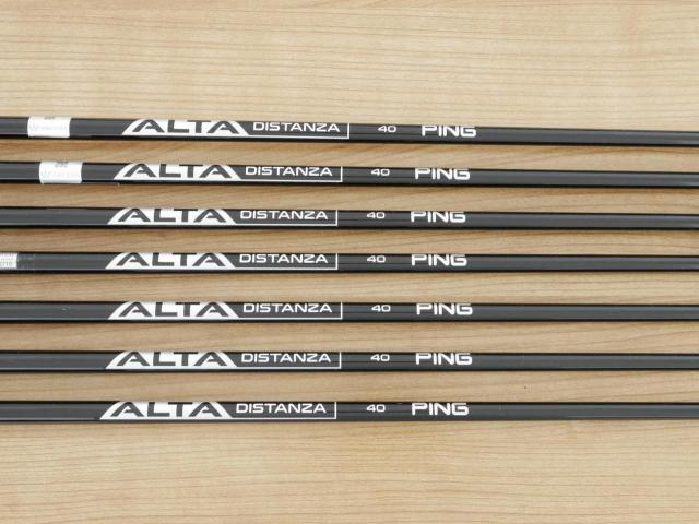 Iron set : Ping : ชุดเหล็ก Ping G710 (ปี 2021 Japan Spec. ใบใหญ่ ง่ายที่สุด ไกลที่สุดของ Ping) มีเหล็ก 5-Pw,Aw (7 ชิ้น) ก้านกราไฟต์ Ping ALTA Distanza 40 Flex R