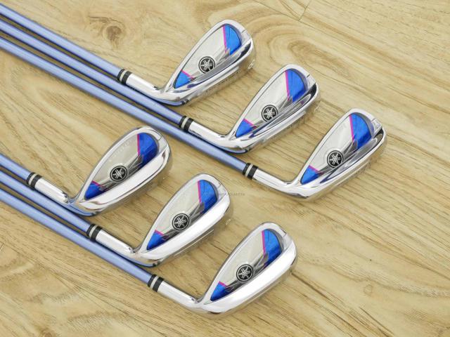 Lady club : All : ชุดเหล็ก Yamaha Inpres UD+2 (ปี 2018 ตีไกลที่สุด ไกลกว่าเหล็กทั่วไป 2 เบอร์) มีเหล็ก 6-Pw,Sw (6 ชิ้น) ก้านกราไฟต์ Flex R (Lady)