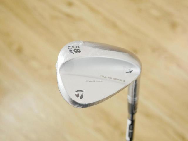 Wedge : Taylormade : **ของใหม่ ยังไม่แกะพลาสติก** Wedge Taylormade Milled Grind 3 Loft 58 ก้านเหล็ก Dynamic Gold S200