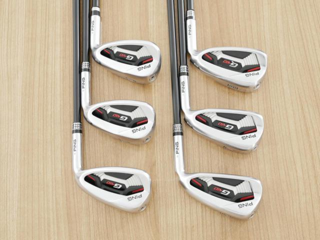 Iron set : Ping : ชุดเหล็ก Ping G410 (รุ่นปี 2019 Japan Spec. ใบใหญ่ ง่าย ไกล) มีเหล็ก 6-Pw,Aw (6 ชิ้น) ก้านกราไฟต์ Ping ALTA J CB Flex S