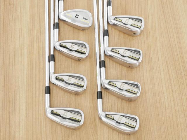 Iron set : Bridgestone : ชุดเหล็ก Bridgestone JGR Hybrid Forged (ตีไกลกว่าตัวอื่น 2 เบอร์) มีเหล็ก 5-P1,P2,Aw (8 ชิ้น) ก้านเหล็ก NS Pro ZELOS 8 Flex R
