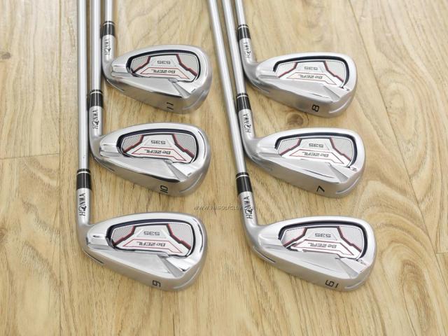 Iron set : Honma : ชุดเหล็ก Honma Bezeal 535 (ปี 2019 รุ่นนี้ใบใหญ่ที่สุดของ Honma) มีเหล็ก 6-11 (6 ชิ้น เทียบเท่า 5-Pw)  ก้านกราไฟต์ Honma Vizard 48 Flex SR