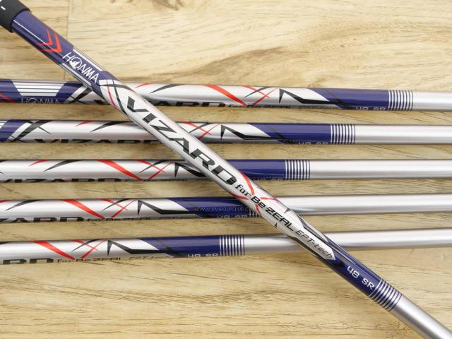 Iron set : Honma : ชุดเหล็ก Honma Bezeal 535 (ปี 2019 รุ่นนี้ใบใหญ่ที่สุดของ Honma) มีเหล็ก 6-11 (6 ชิ้น เทียบเท่า 5-Pw)  ก้านกราไฟต์ Honma Vizard 48 Flex SR