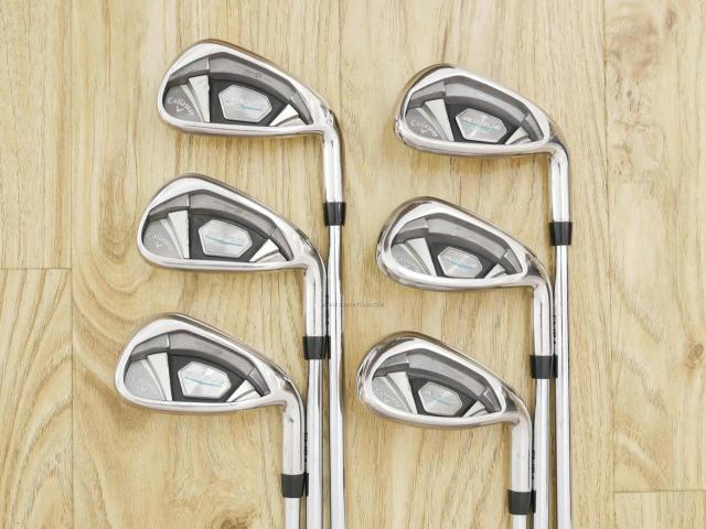 Iron set : Callaway : ชุดเหล็ก Callaway Rogue Star CF18 (ออกปี 2018 ตีง่าย ไกลมากๆ) มีเหล็ก 6-Pw,Aw (6 ชิ้น) ก้านเหล็ก NS Pro ZELOS 7 Flex S