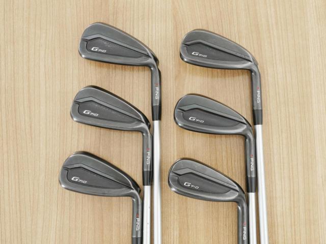 Iron set : Ping : ชุดเหล็ก Ping G710 (ปี 2021 Japan Spec. ใบใหญ่ ง่ายที่สุด ไกลที่สุดของ Ping) มีเหล็ก 6-Pw,Aw (6 ชิ้น) ก้านกราไฟต์ Fujikura MCI 80 Flex R