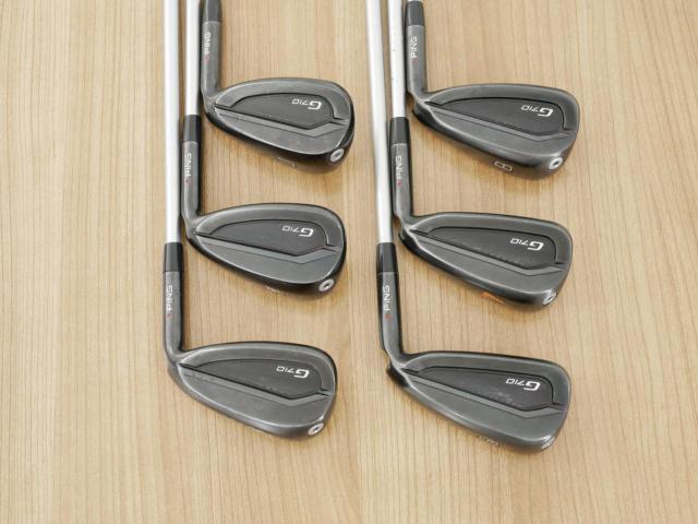 Iron set : Ping : ชุดเหล็ก Ping G710 (ปี 2021 Japan Spec. ใบใหญ่ ง่ายที่สุด ไกลที่สุดของ Ping) มีเหล็ก 6-Pw,Aw (6 ชิ้น) ก้านกราไฟต์ Fujikura MCI 80 Flex R