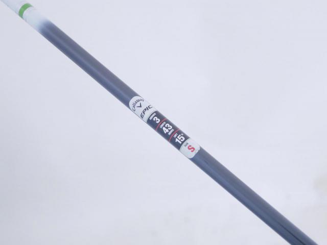 Fairway Wood : callaway : หัวไม้ 3 Callaway EPIC Speed (รุ่นปี 2021) Loft 15 ก้าน Mitsubishi Diamana 50 Flex S