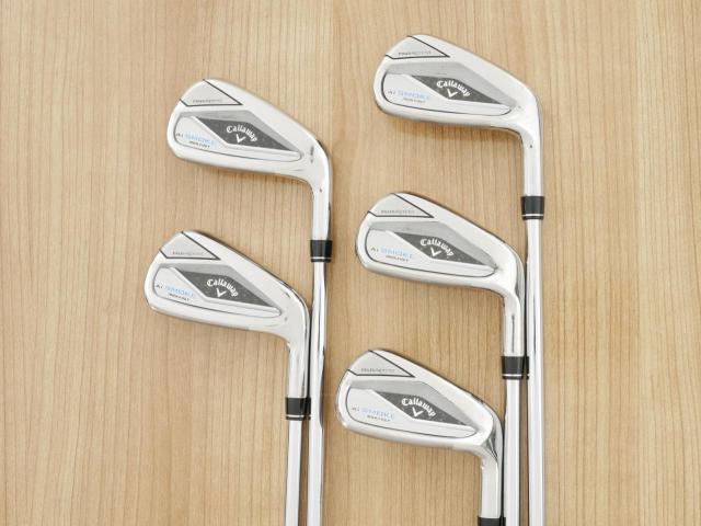 Iron set : Callaway : ชุดเหล็ก Callaway Paradym Ai Smoke Max Fast (ออกปี 2024 ตีง่ายมาก ไกล Japan Spec.) มีเหล็ก 6-Pw (5 ชิ้น) ก้านเหล็ก NS Pro ZELOS 7 Flex S