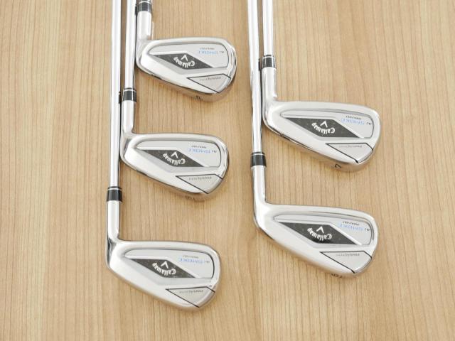 Iron set : Callaway : ชุดเหล็ก Callaway Paradym Ai Smoke Max Fast (ออกปี 2024 ตีง่ายมาก ไกล Japan Spec.) มีเหล็ก 6-Pw (5 ชิ้น) ก้านเหล็ก NS Pro ZELOS 7 Flex S