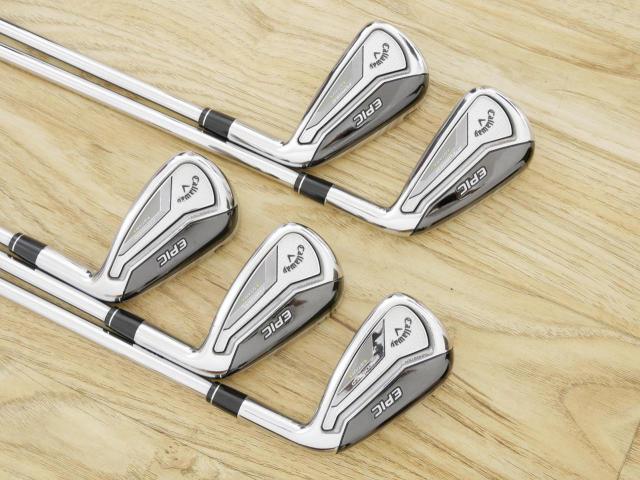 Iron set : Callaway : ชุดเหล็ก Callaway EPIC Forged Star (รุ่นท้อปสุด ปี 2020 ตีไกลกว่าปกติ 2 เบอร์) มีเหล็ก 6-Pw (5 ชิ้น) ก้านเหล็ก NS Pro ZELOS 7 Flex S