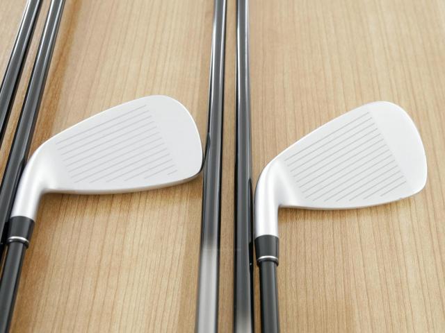 Iron set : PRGR : ชุดเหล็กกระเทย PRGR Super Egg Evolution (รุ่นล่าสุด ออกปี 2024 ตัวท๊อปสุด หน้าเด้งเกินกฏ ใช้แข่งไม่ได้ ตีไกลมากๆ) มีเหล็ก 6-Pw,Aw,Sw (7 ชิ้น) ก้านกราไฟต์ Flex R (M-37)