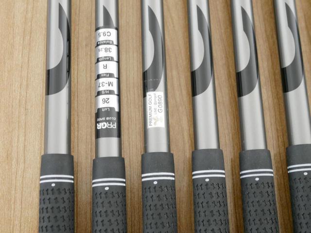 Iron set : PRGR : ชุดเหล็กกระเทย PRGR Super Egg Evolution (รุ่นล่าสุด ออกปี 2024 ตัวท๊อปสุด หน้าเด้งเกินกฏ ใช้แข่งไม่ได้ ตีไกลมากๆ) มีเหล็ก 6-Pw,Aw,Sw (7 ชิ้น) ก้านกราไฟต์ Flex R (M-37)