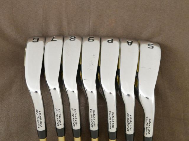 Iron set : Katana : ชุดเหล็ก Katana Sword ATC-589b (ปี 2017) มีเหล็ก 6-Pw,Aw,Sw (7 ชิ้น) ก้านกราไฟต์ Fujikura Speeder 589 Flex SR