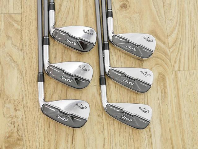 Iron set : Callaway : ชุดเหล็ก Callaway EPIC Max Fast (รุ่นแพงสุด ไกลสุดของ Callaway ปี 2021) มีเหล็ก 6-Pw,Aw (6 ชิ้น) ก้านกราไฟต์ Fujikura MC 70 Flex S