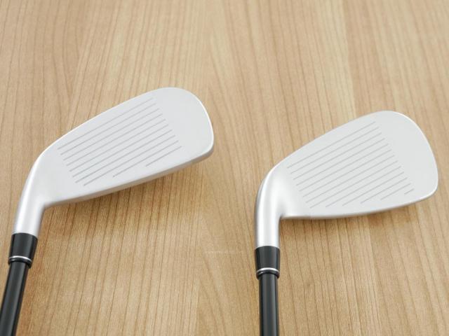 Iron set : PRGR : ชุดเหล็กกระเทย PRGR Super Egg Evolution (รุ่นล่าสุด ออกปี 2024 ตัวท๊อปสุด หน้าเด้งเกินกฏ ใช้แข่งไม่ได้ ตีไกลมากๆ) มีเหล็ก 5-Pw,Aw (7 ชิ้น) ก้านกราไฟต์ Flex R2 (M-35)