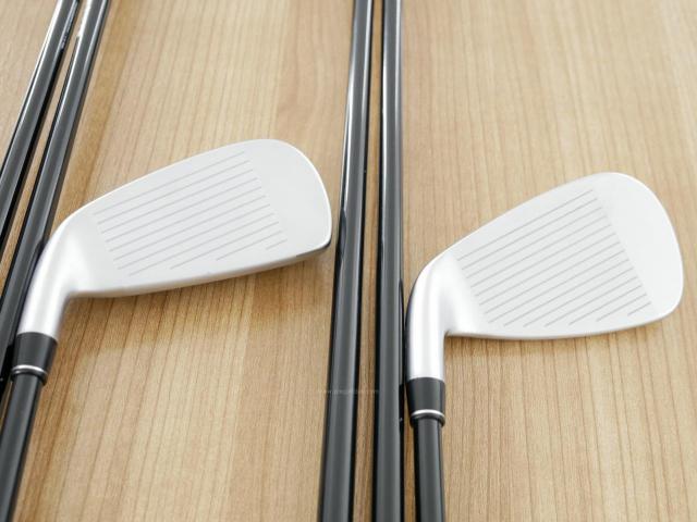 Iron set : PRGR : ชุดเหล็กกระเทย PRGR Super Egg Evolution (รุ่นล่าสุด ออกปี 2024 ตัวท๊อปสุด หน้าเด้งเกินกฏ ใช้แข่งไม่ได้ ตีไกลมากๆ) มีเหล็ก 5-Pw,Aw (7 ชิ้น) ก้านกราไฟต์ Flex R2 (M-35)